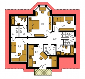 Floor plan of second floor - PREMIER 150